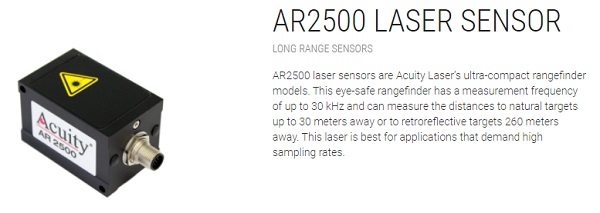Acuity AR2500 Long Range Laser Sensors