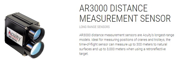 Acuity AR3000 Long Range Laser Sensors