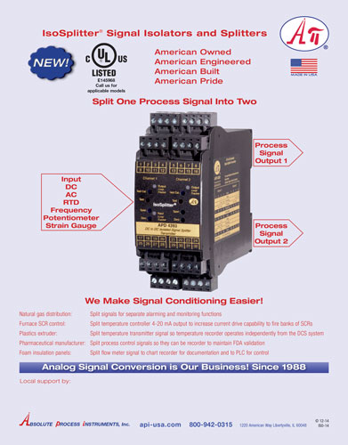 API - Splitter Signal Conditioner Isolator