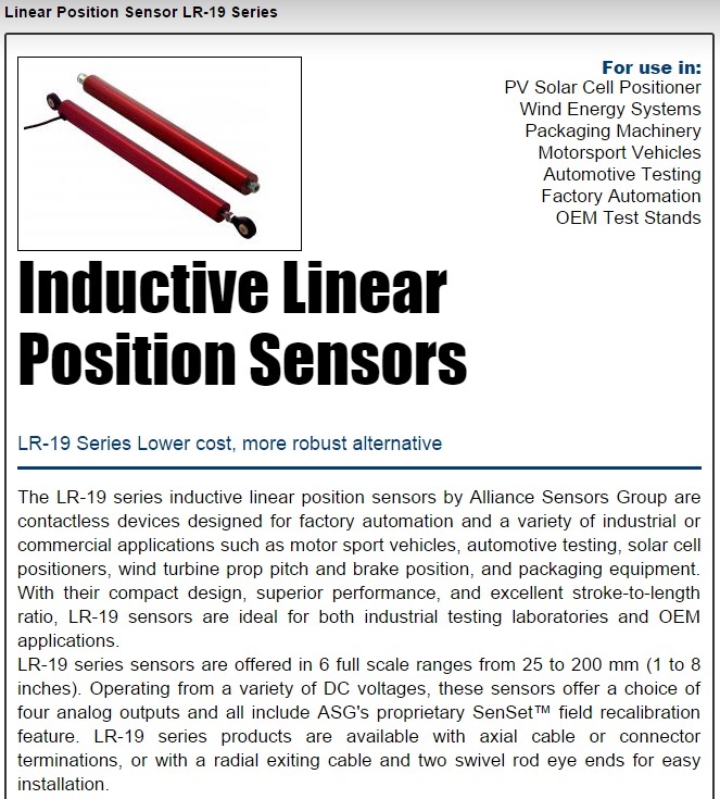 ASG Low Cost Position Sensor
