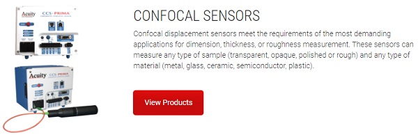 Acuity CONFOCAL Laser Sensors