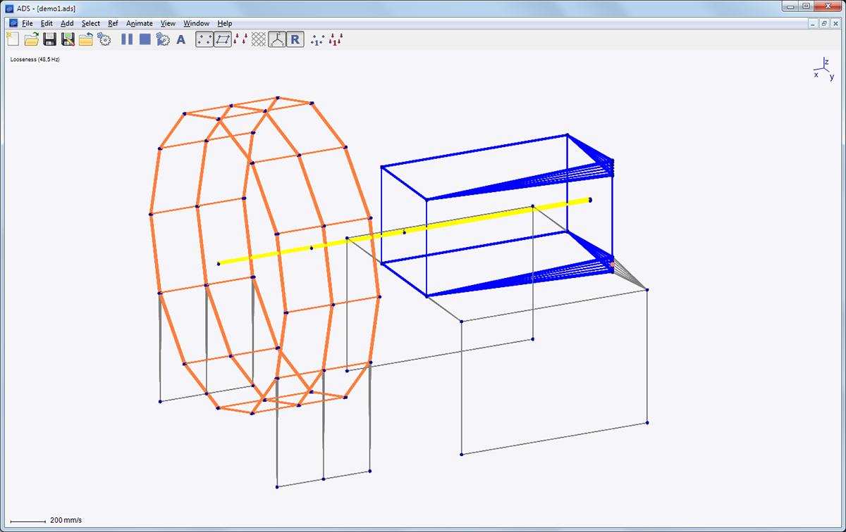 Animated Deflection Shapes Vibration Analyziz
                  Software