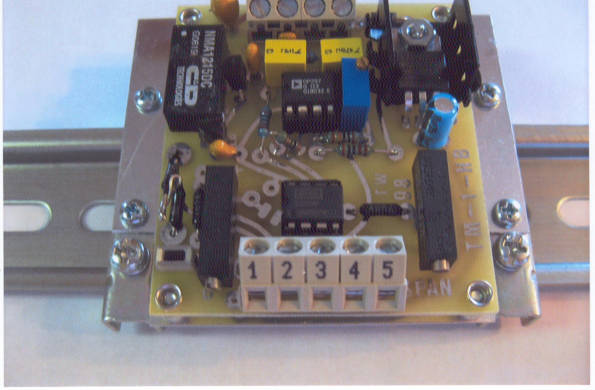 Din Rail Mount Strain Gage Signal Conditioner