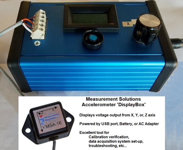 MeaSol Accelerometer DisplayBox